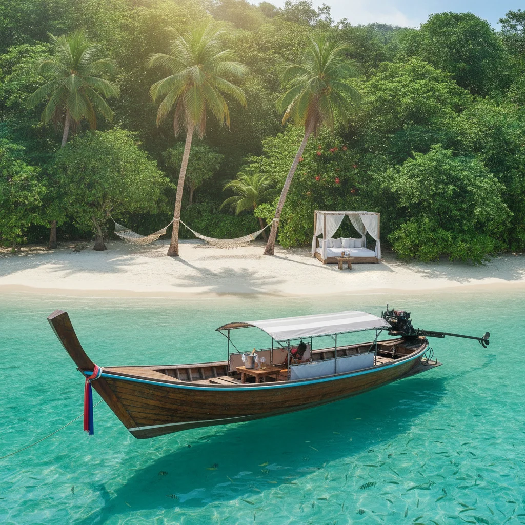 Private island boat