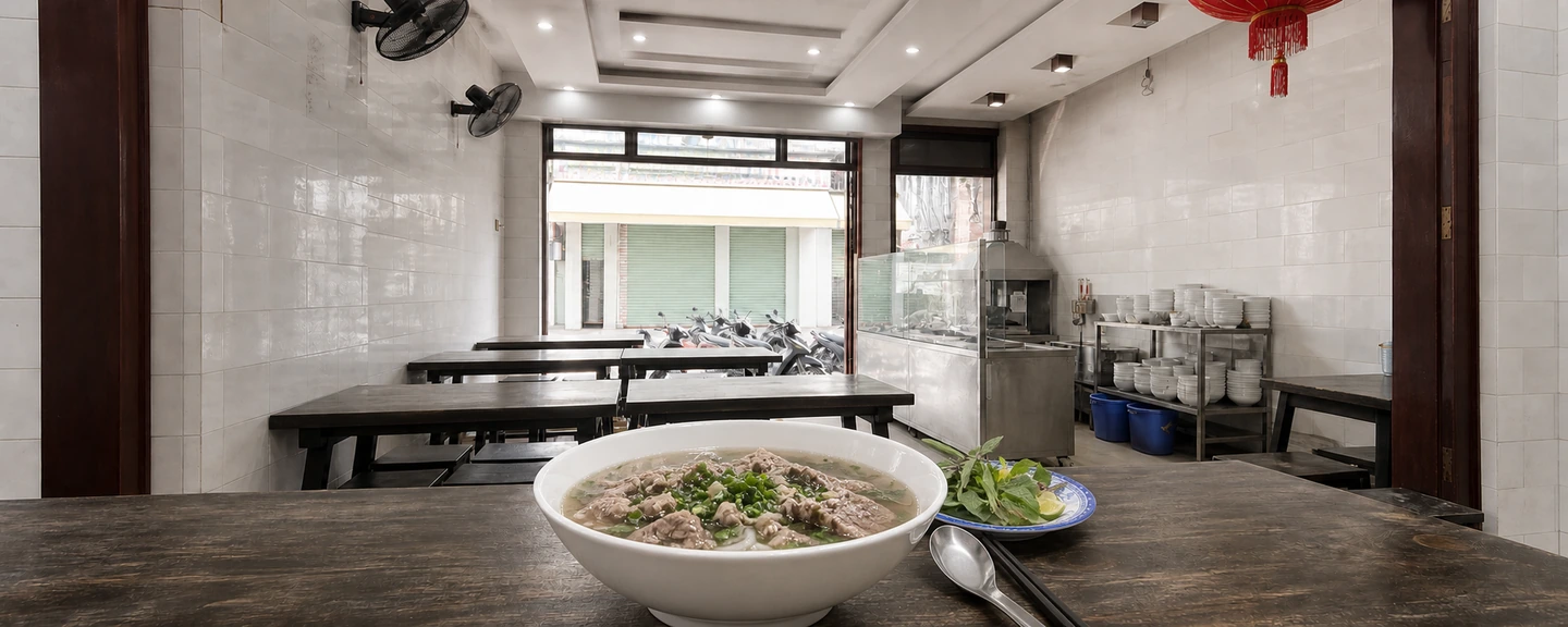 Phở tái lăn (garlic-tossed rare beef)