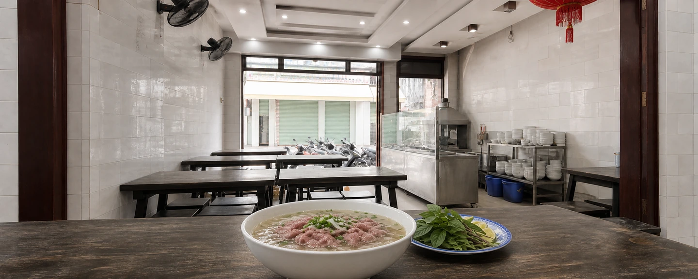 Phở tái (rare beef)