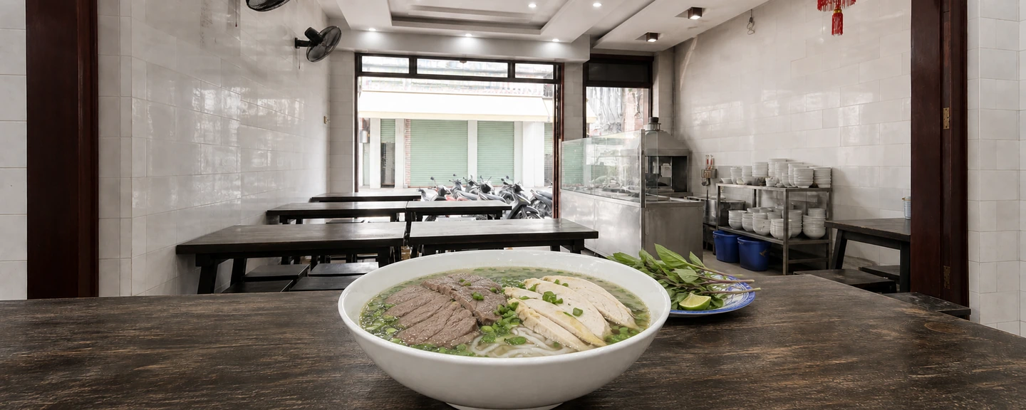 Phở nạm & gà (brisket & chicken)