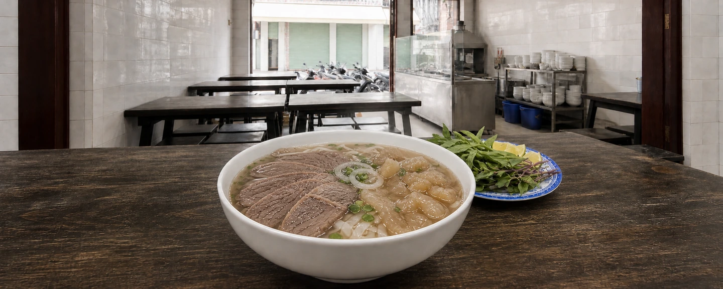 Phở nạm & gân (brisket & tendon)