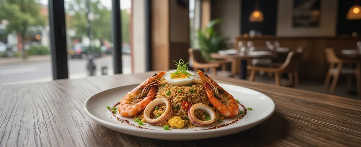 Seafood fried rice