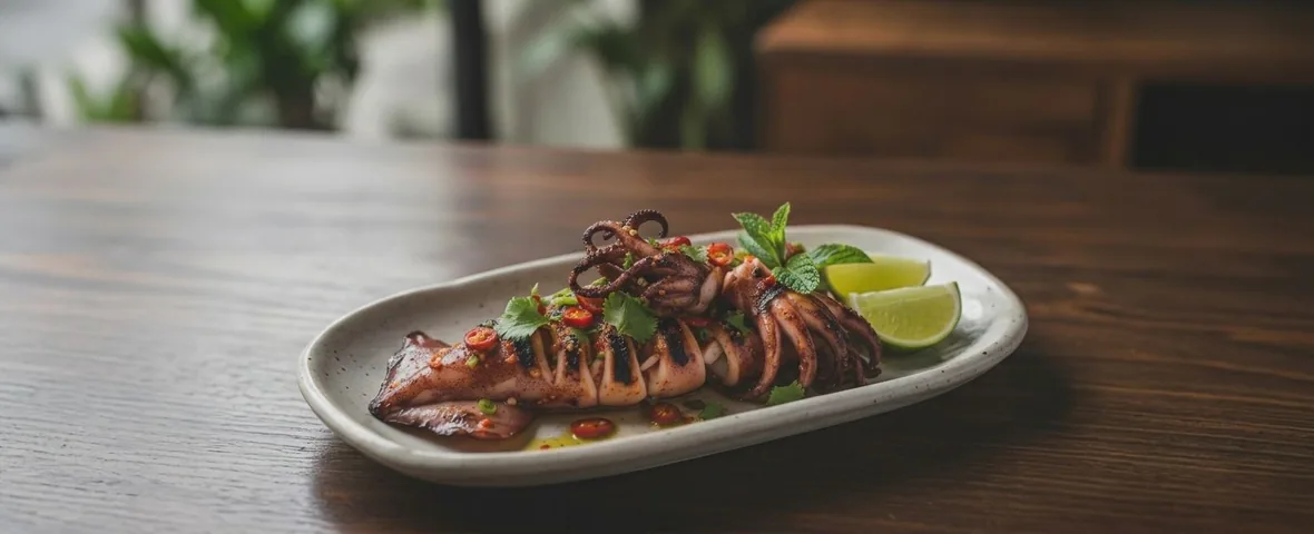 Grilled squid