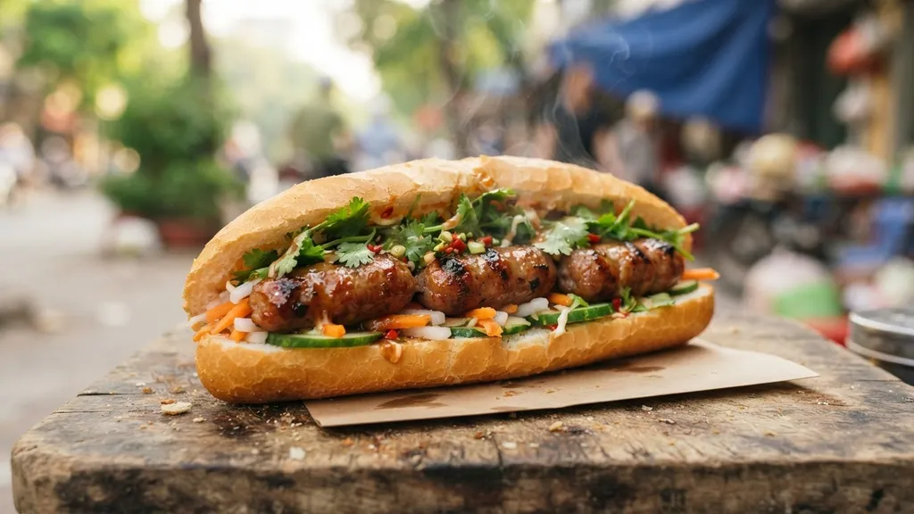 Nem Nướng — Grilled Pork Sausage