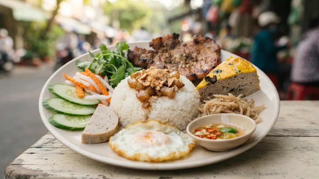 Mixed broken rice plate