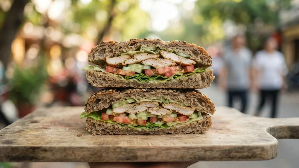Chicken & Veggie Barley Sandwich