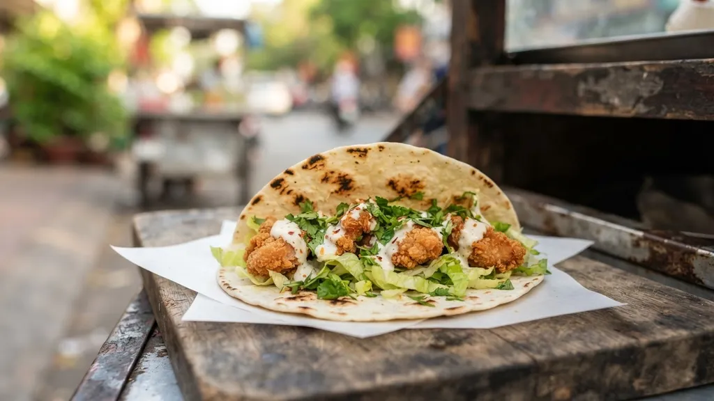 Fried Chicken Ranch Taco