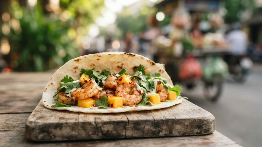 Spicy Shrimp & Mango Taco