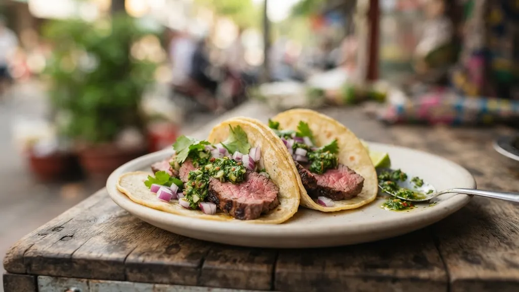 Steak Chimichurri Tacos