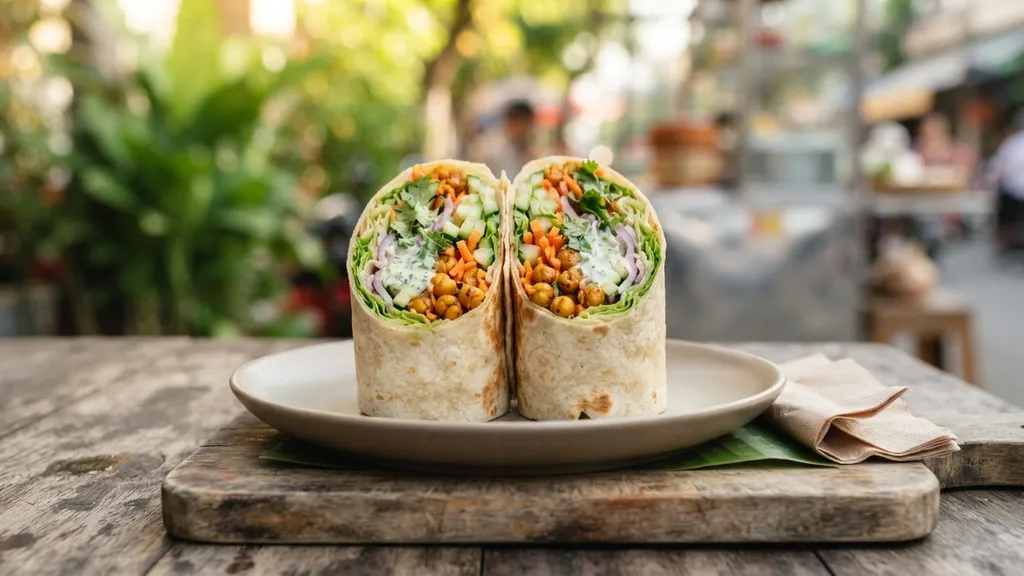 Chickpea & Veggie Wrap