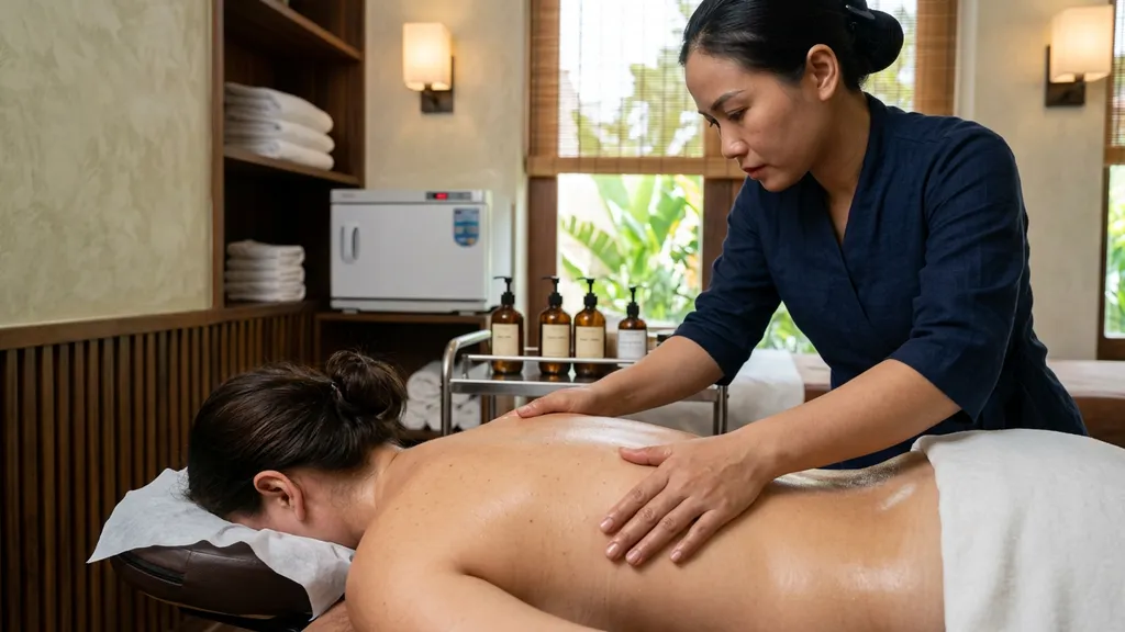 Aroma oil massage
