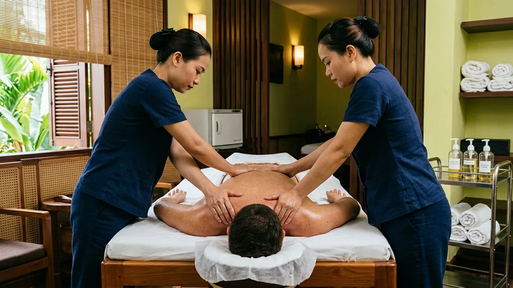 Four hands massage