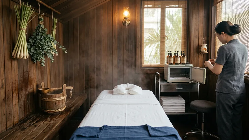 Herbal steam room